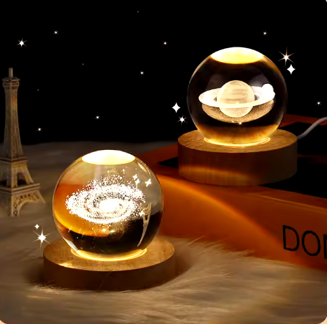 Crystal Ball Night Lamp | Ball Decoration  Led Night Lights