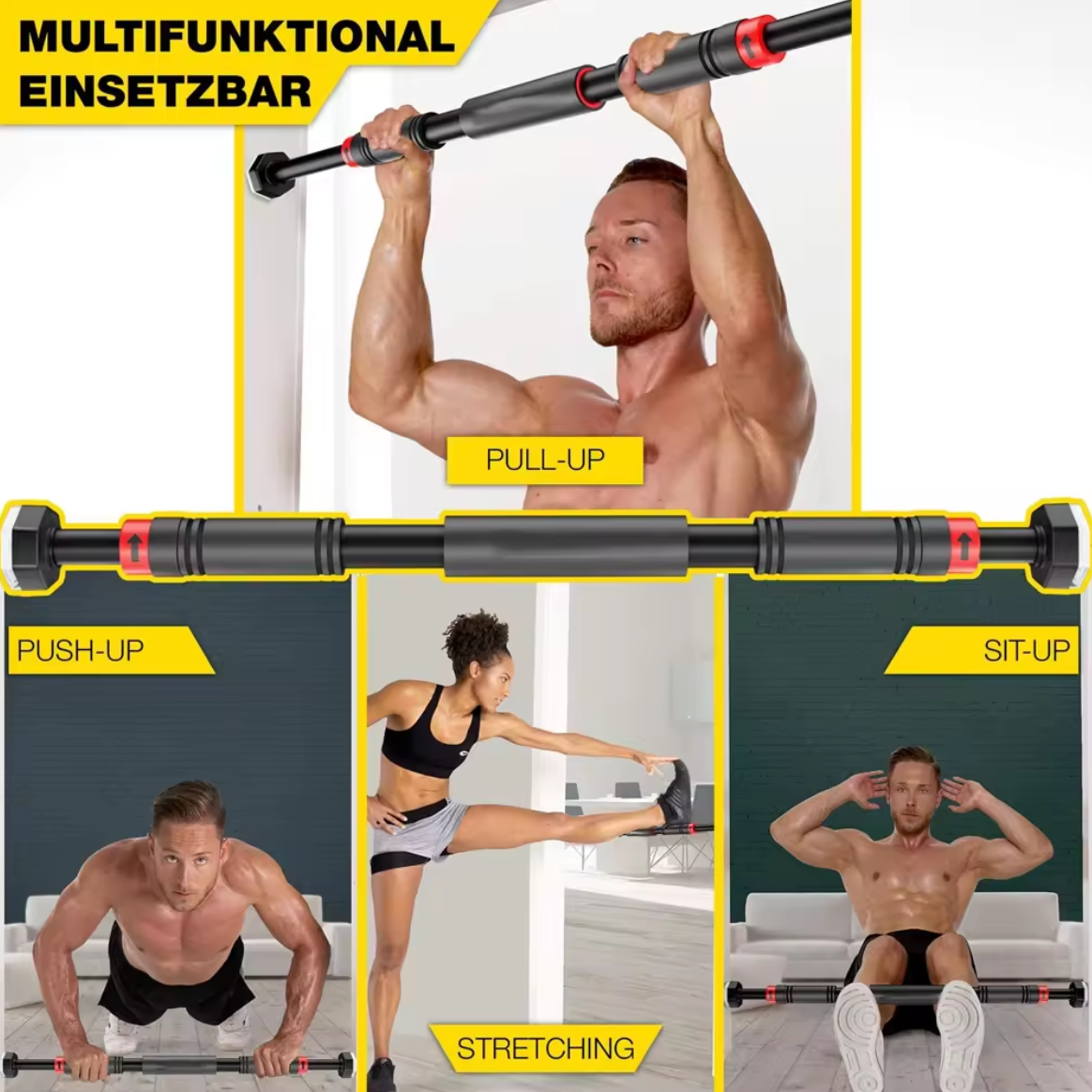 Door home exercise pull up bar